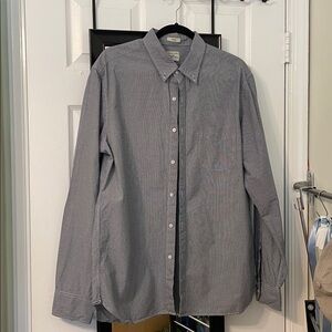 J. Crew Black and White Gingham Shirt